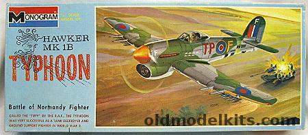 Monogram 1/48 Hawker Mk 1B Typhoon Blue Box Issue, 6841-0150 plastic model kit